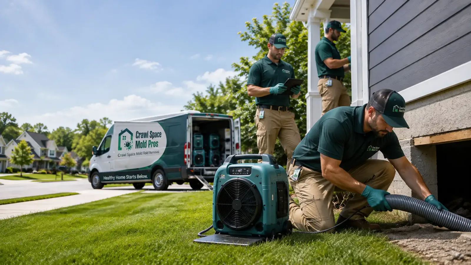 Crawl Space Mold Removal in New Lothrop, MI